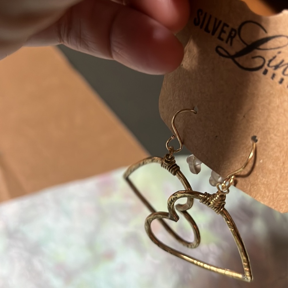Wire Heart drops - Picture 2 of 6